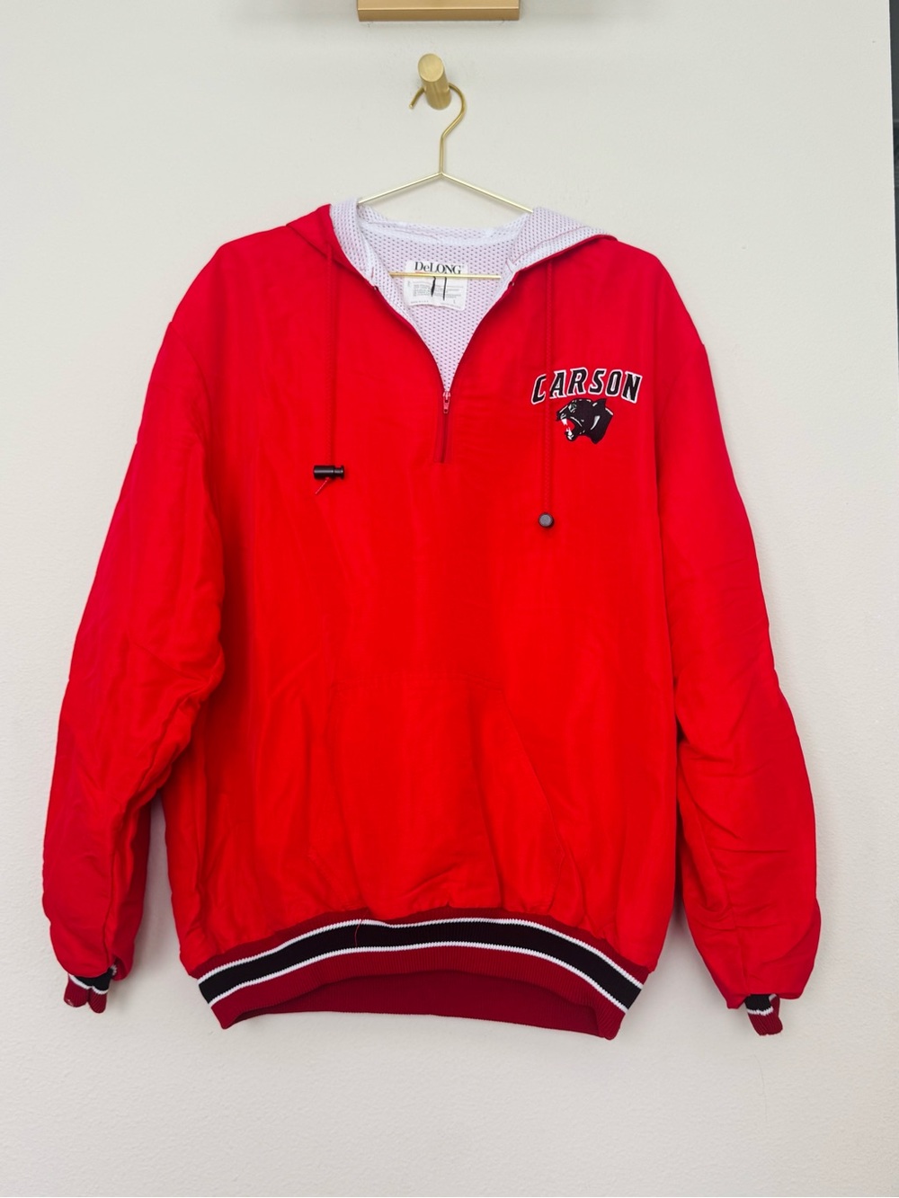 Carson Red Pullover Puffer Jacket by DeLong